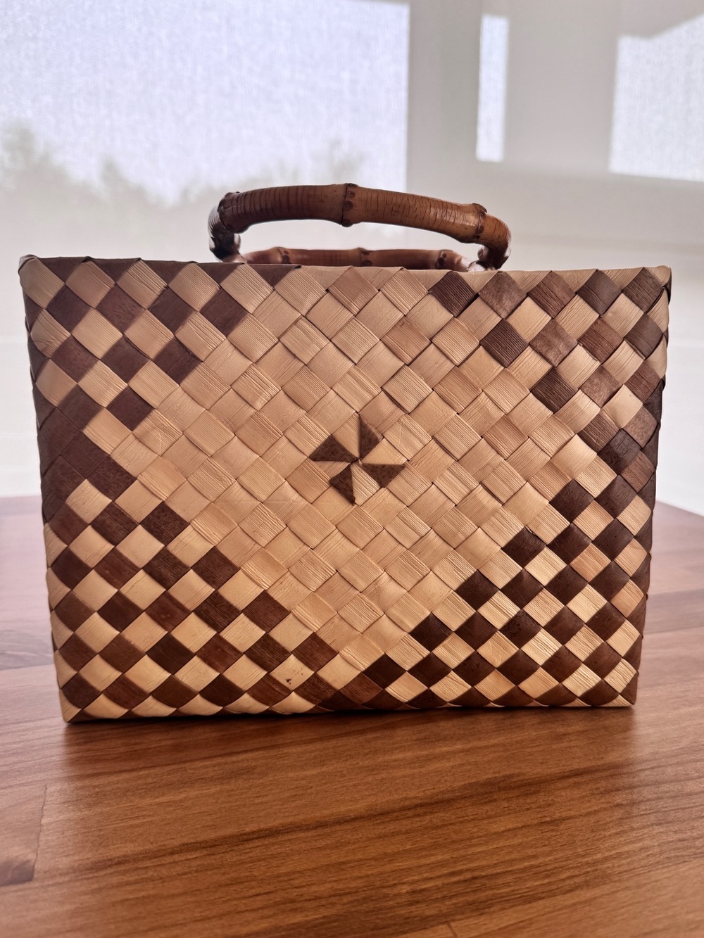 RARE HAWAIIAN LAUHALA & BAMBOO Purse
